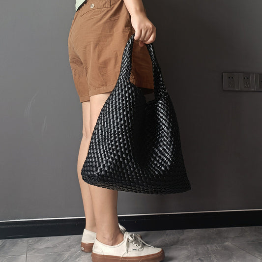 Bolso de Mujer Grande Tipo Cubo Tejido - nexbuy.com.mx