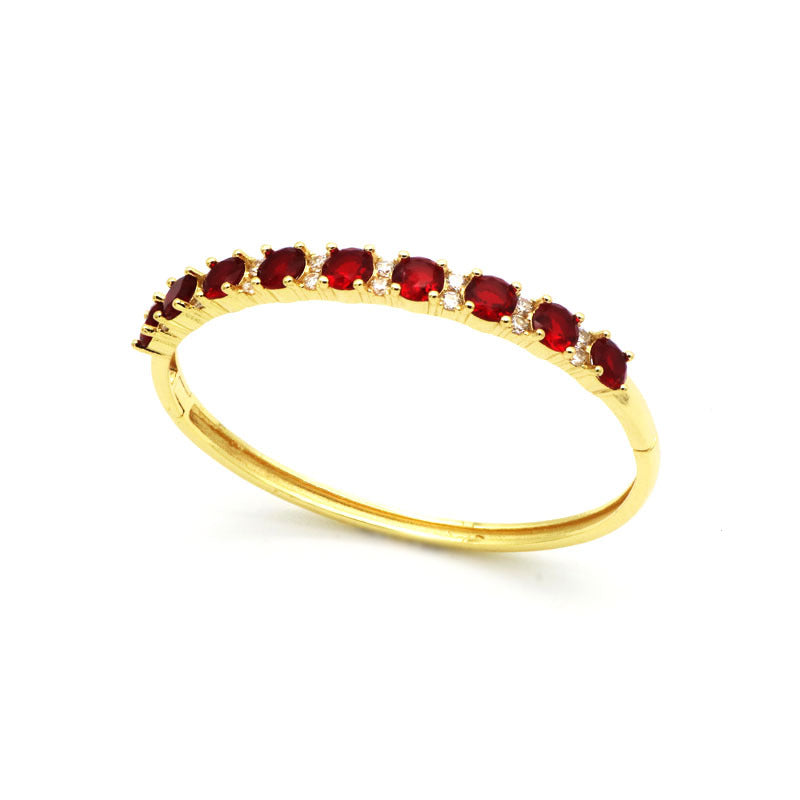 Pulsera dorada con incrustaciones - nexbuy.com.mx