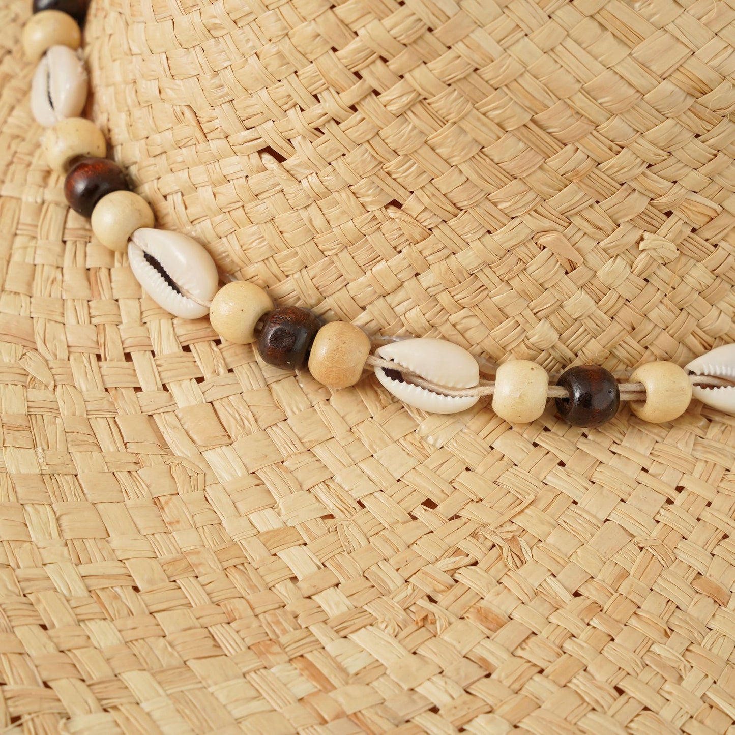 Sombrero de playa de ala grande de rafia para mujer - nexbuy.com.mx