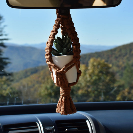 Cesta colgante tejida a mano para plantas - nexbuy.com.mx