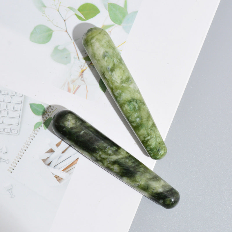Bastón de Masaje para acupuntura de Jade Belleza Xiuyan