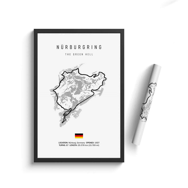 Póster en Lienzo de Circuito de Fórmula 1 – Estilo y Pasión en Cada Detalle - nexbuy.com.mx