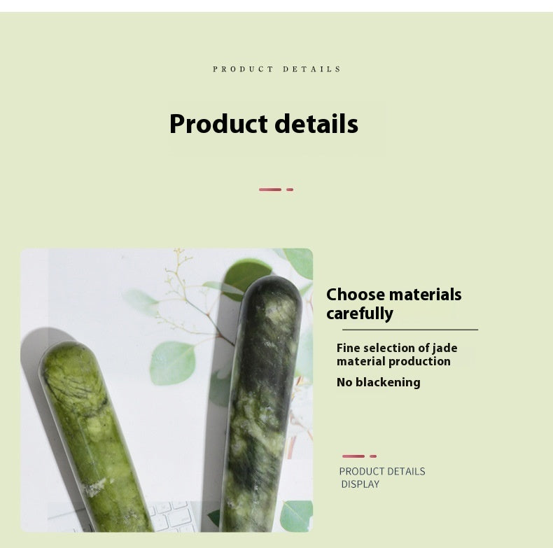 Bastón de Masaje para acupuntura de Jade Belleza Xiuyan