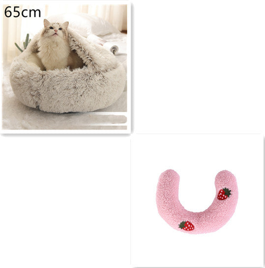 Cama Redonda 2 en 1 para Perros y Gatos - nexbuy.com.mx