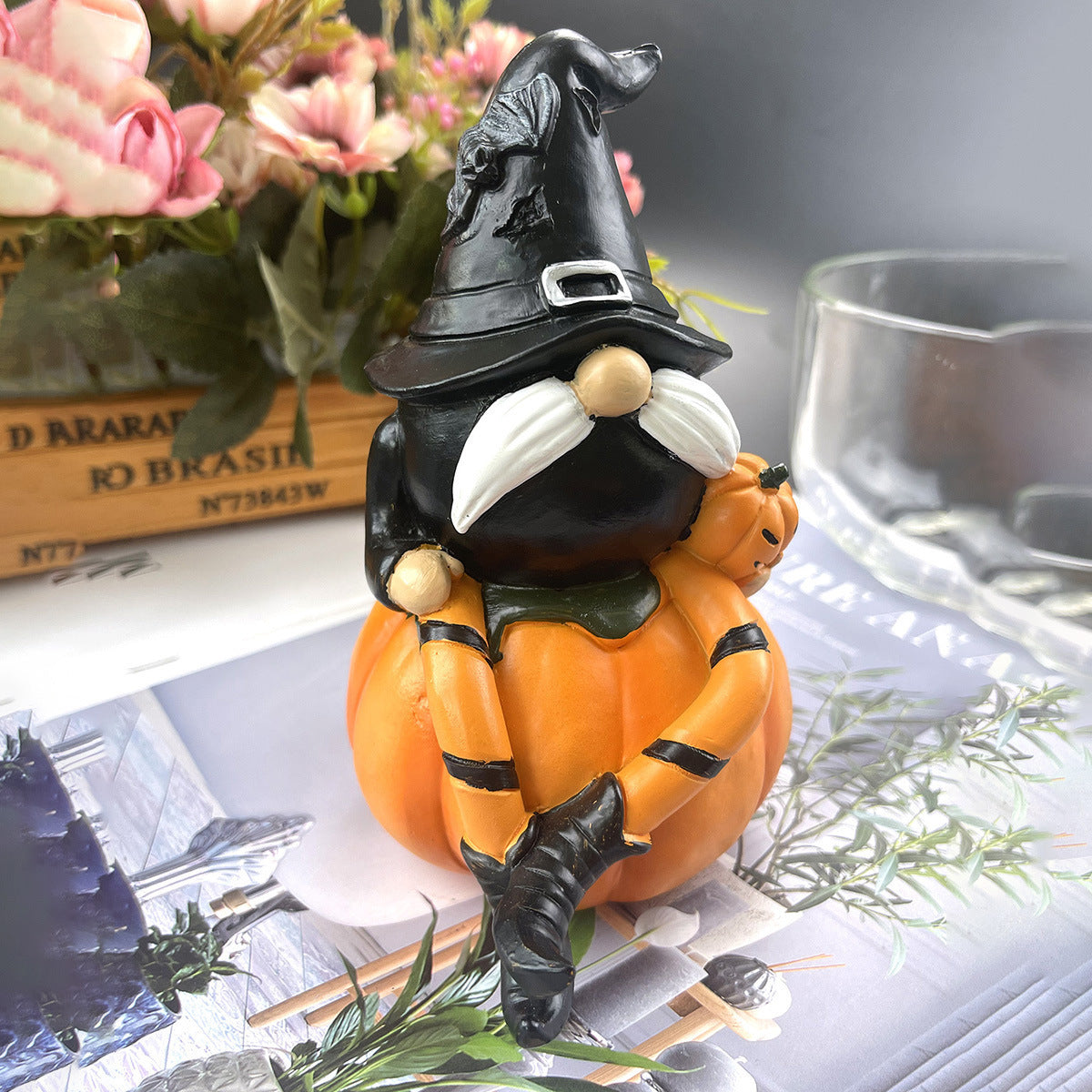 Decoraciones de calabaza de resina - nexbuy.com.mx