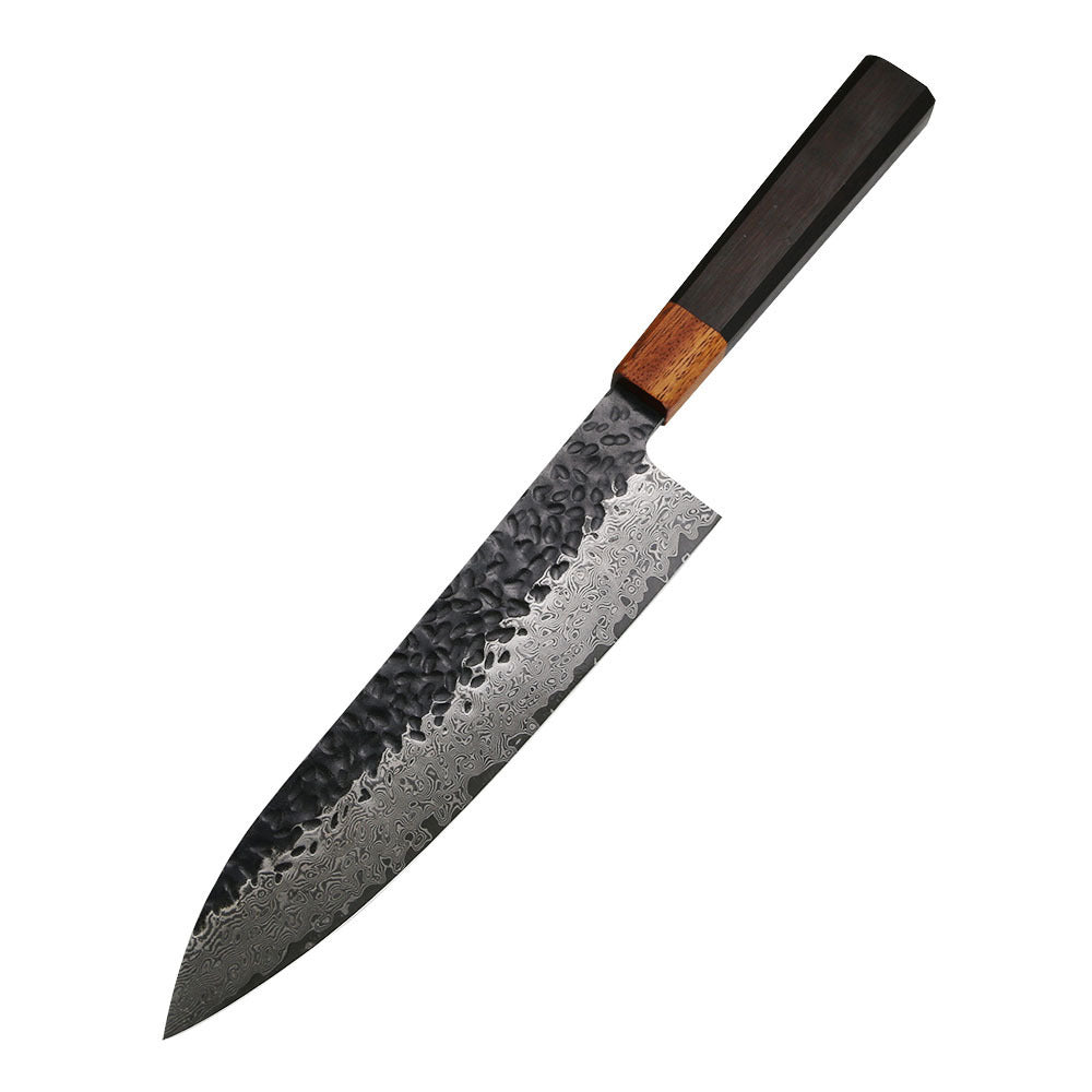 Cuchillo de Cocina Damasco Forjado y Martillado – Estilo Minimalista - nexbuy.com.mx
