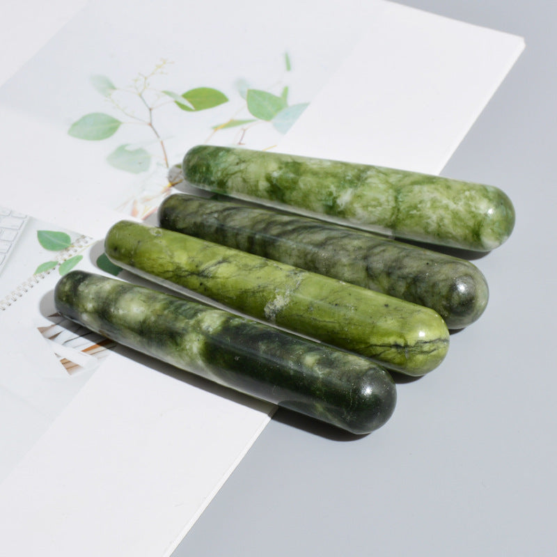Bastón de Masaje para acupuntura de Jade Belleza Xiuyan