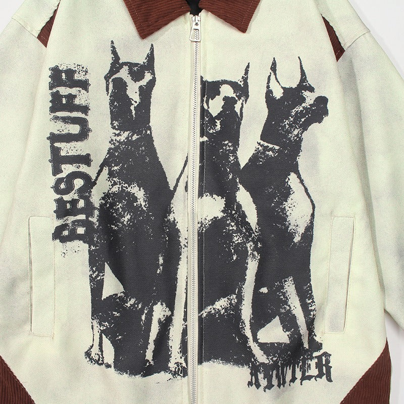 Chaqueta Estilo American Retro – Corte Regular de Algodón con Manga Clásica - nexbuy.com.mx