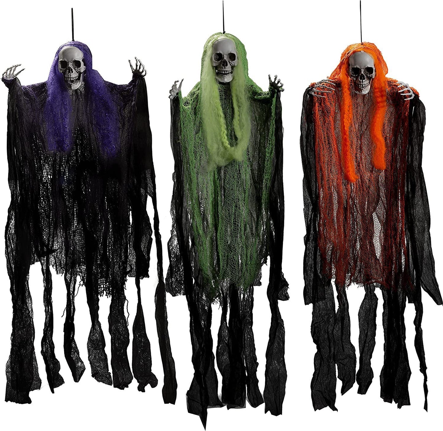 Tres fantasmas para colgar para fiestas - nexbuy.com.mx