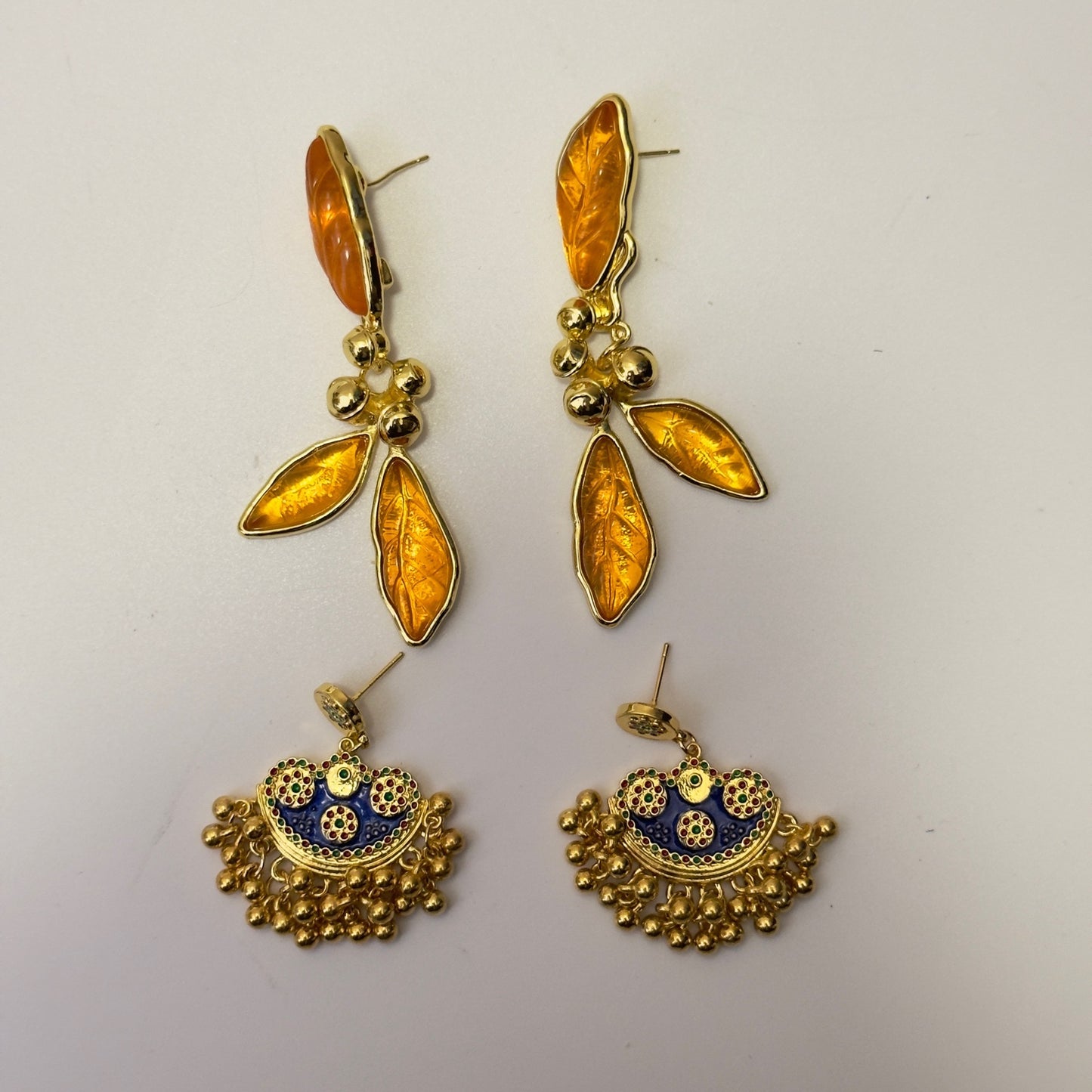Aretes de Flor y Hojas para Mujer - nexbuy.com.mx