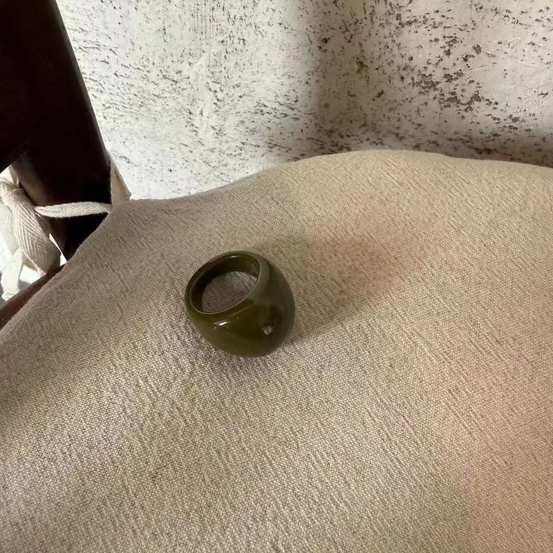 Anillo De Resina verde