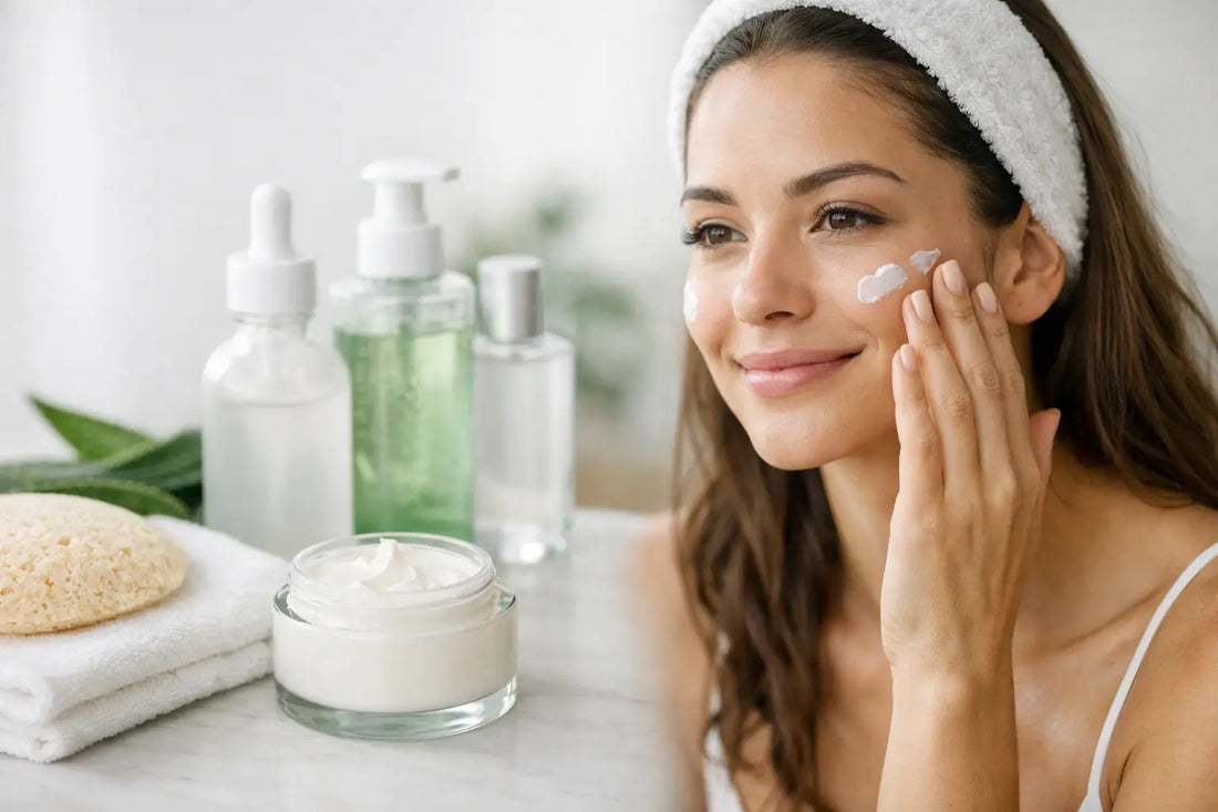 Ejemplo rutina facial piel mixta fácil