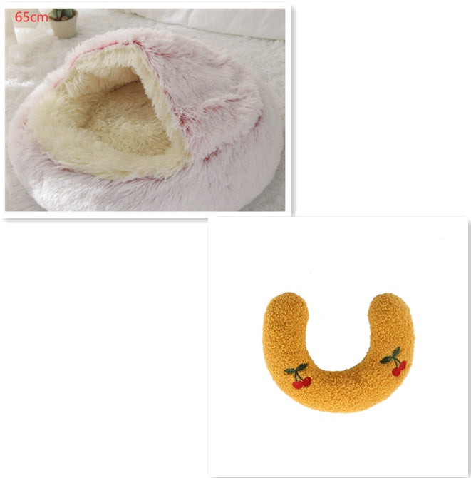 Cama Redonda 2 en 1 para Perros y Gatos - nexbuy.com.mx