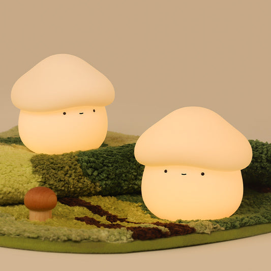 Lámpara Pequeña en Forma de Hongo de Silicona Mushroom Companion - Luz Suave para Dormir - nexbuy.com.mx