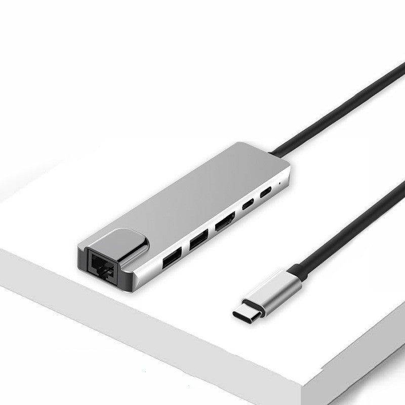 Hub 6 en 1 para Laptop – Conectividad Compacta y Eficiente - nexbuy.com.mx