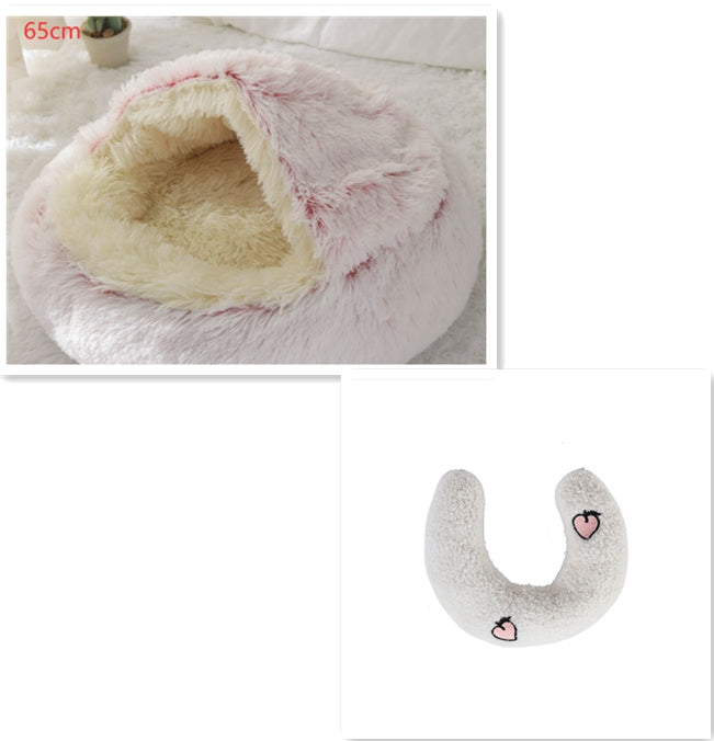 Cama Redonda 2 en 1 para Perros y Gatos - nexbuy.com.mx
