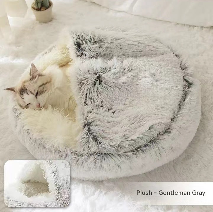 Cama Redonda 2 en 1 para Perros y Gatos - nexbuy.com.mx