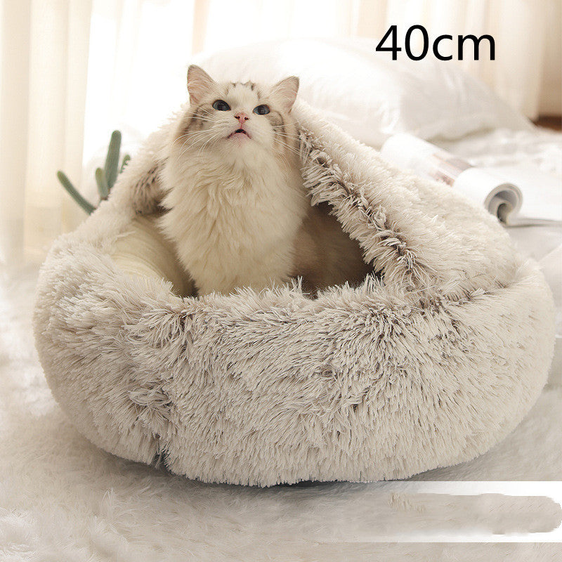 Cama Redonda 2 en 1 para Perros y Gatos - nexbuy.com.mx