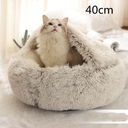 Cama Redonda 2 en 1 para Perros y Gatos - nexbuy.com.mx