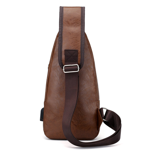Bolsa de Hombro Casual en Vinipiel para Hombre – Estilo Urbano y Funcional