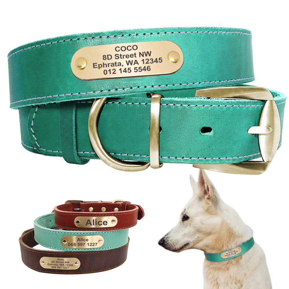 Collares personalizados con placas de identificación para perros medianos y grandes - nexbuy.com.mx