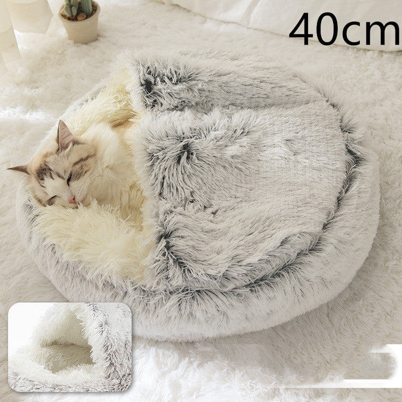 Cama Redonda 2 en 1 para Perros y Gatos - nexbuy.com.mx