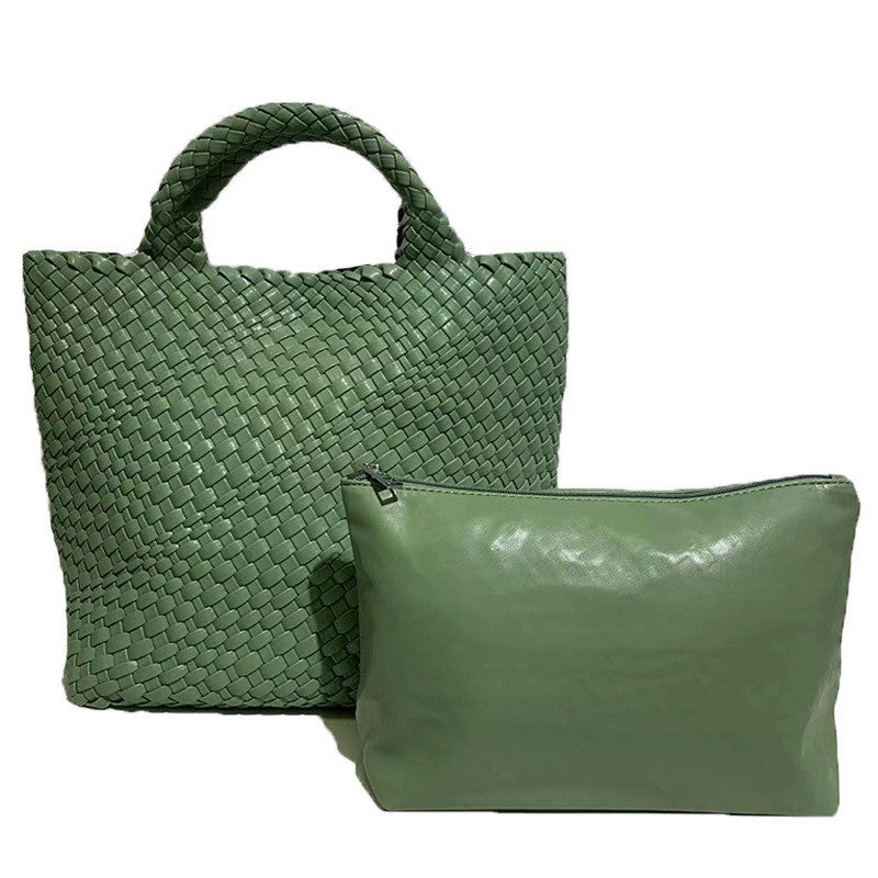 Bolso de gran capacidad tejido a mano para mujer - nexbuy.com.mx