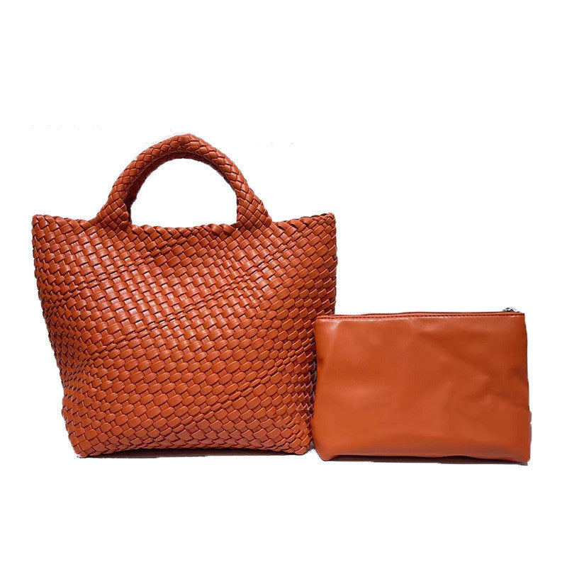 Bolso de gran capacidad tejido a mano para mujer - nexbuy.com.mx