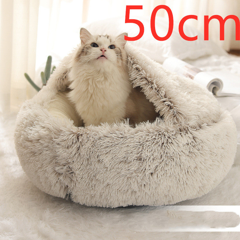 Cama Redonda 2 en 1 para Perros y Gatos - nexbuy.com.mx