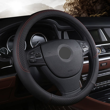 Funda Universal de Cuero para Volante de Auto - Comodidad y Estilo de Alta Calidad - nexbuy.com.mx