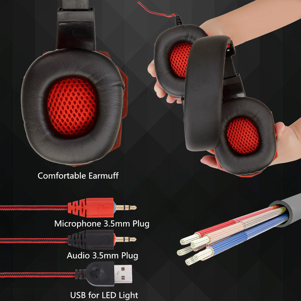 Auriculares Gaming con Micrófono y Luces LED | Sonido Envolvente 7.1 - nexbuy.com.mx