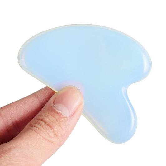 Ópalo en forma de corazón Gua Sha Equipo de belleza para masajes - nexbuy.com.mx
