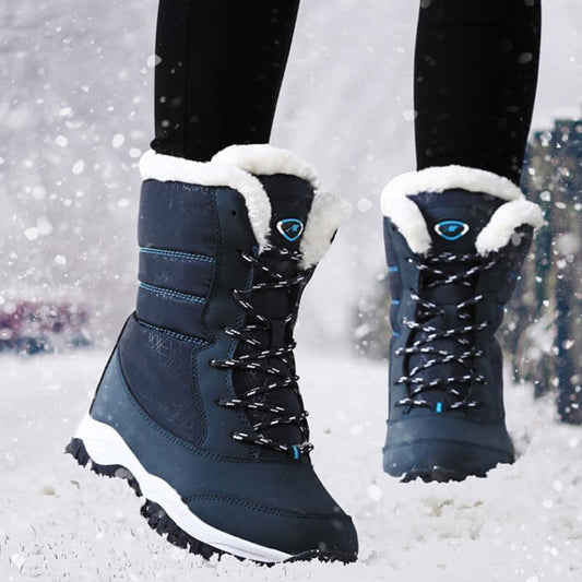 Botas Impermeables de Terciopelo para Exterior – Elegancia y Comodidad - nexbuy.com.mx