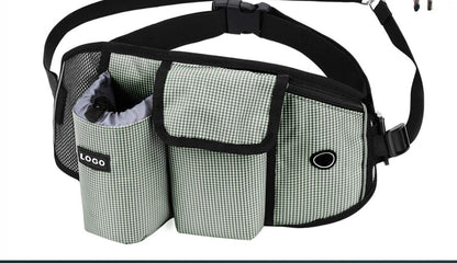 Correa de Entrenamiento Manos Libres con Bolso de Cintura para Perros - nexbuy.com.mx