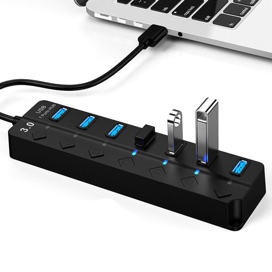 Hub USB 3.0 de Alta Velocidad con 7 Puertos – Expande tu Conectividad - nexbuy.com.mx