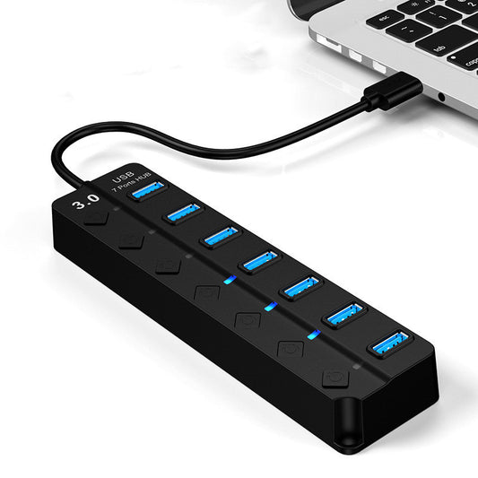 Hub USB 3.0 de Alta Velocidad con 7 Puertos – Expande tu Conectividad - nexbuy.com.mx