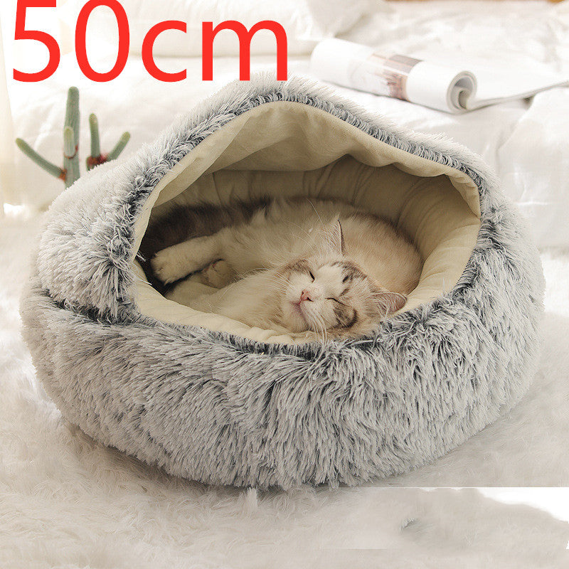 Cama Redonda 2 en 1 para Perros y Gatos - nexbuy.com.mx