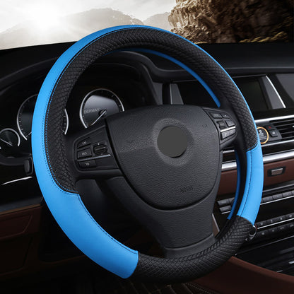 Funda Universal de Cuero para Volante de Auto - Comodidad y Estilo de Alta Calidad - nexbuy.com.mx