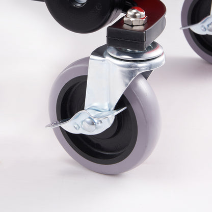 VEVOR Mecánica Taburete con 300 Libras de Capacidad - Asiento Mecánico con Ruedas y Bandejas de Herramientas - nexbuy.com.mx