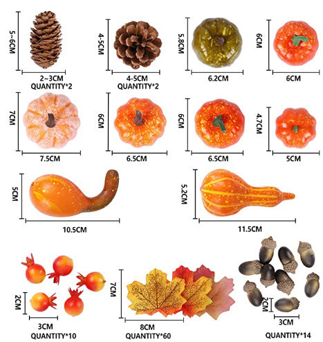 Adornos de Calabaza y otoñales - nexbuy.com.mx