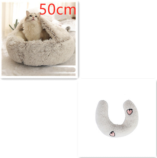 Cama Redonda 2 en 1 para Perros y Gatos - nexbuy.com.mx