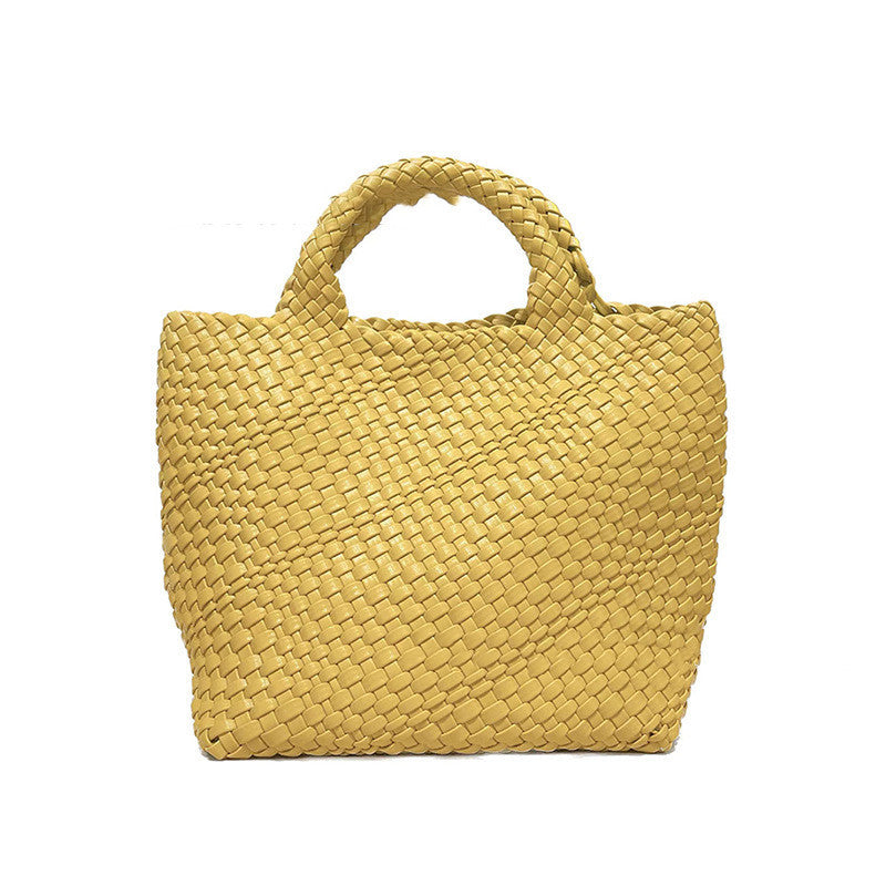 Bolso de gran capacidad tejido a mano para mujer - nexbuy.com.mx