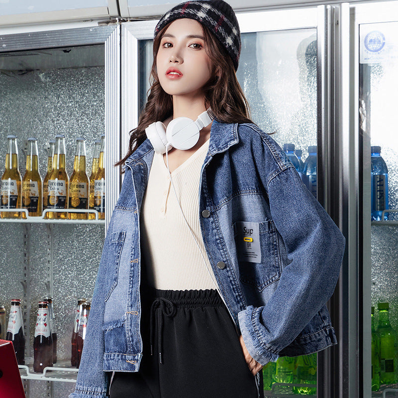 Chaqueta de Mezclilla Azul para Mujer – Clásico Atemporal con Acabado de Alta Calidad - nexbuy.com.mx
