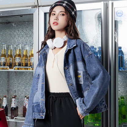 Chaqueta de Mezclilla Azul para Mujer – Clásico Atemporal con Acabado de Alta Calidad - nexbuy.com.mx
