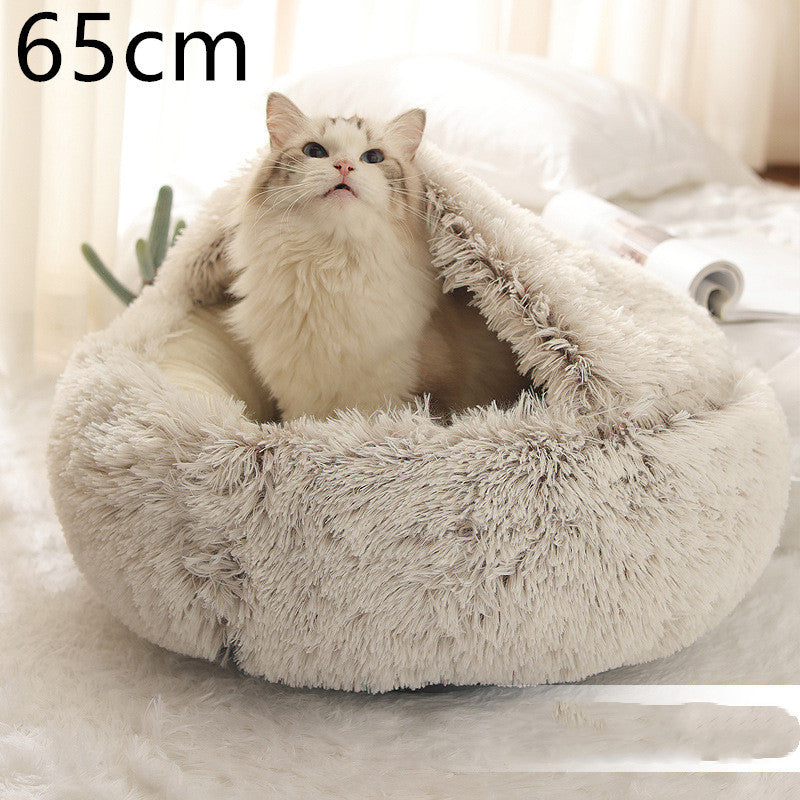Cama Redonda 2 en 1 para Perros y Gatos - nexbuy.com.mx