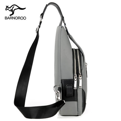 Bolsa de Hombro para Hombre XB32 - Azul (Paquete Pequeño con USB)