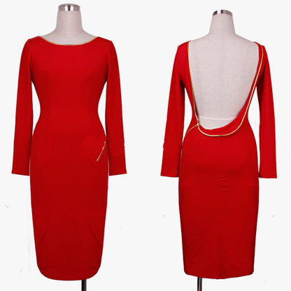 Vestido de noche espalda descubierta - nexbuy.com.mx