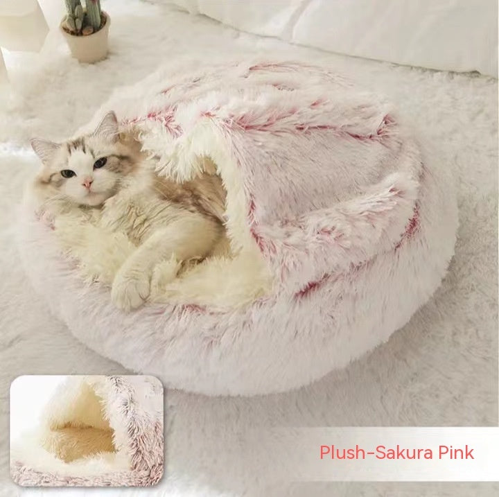 Cama Redonda 2 en 1 para Perros y Gatos - nexbuy.com.mx
