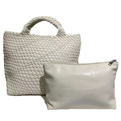 Bolso de gran capacidad tejido a mano para mujer - nexbuy.com.mx