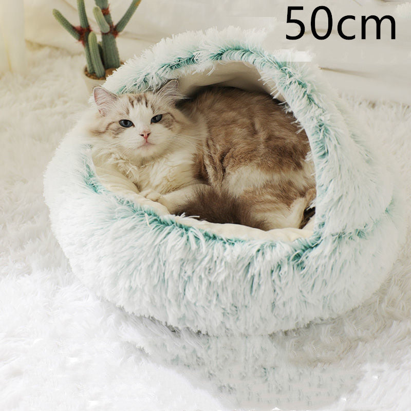 Cama Redonda 2 en 1 para Perros y Gatos - nexbuy.com.mx